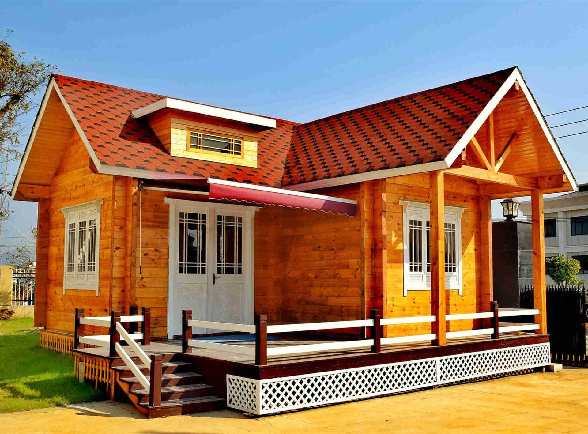 防腐木屋别墅景区度假村木屋木房子活动房景区岗亭