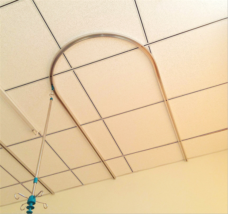 医用输液导轨 河北凯茂 铝合金u型输液轨道 静音输液滑轨厂家