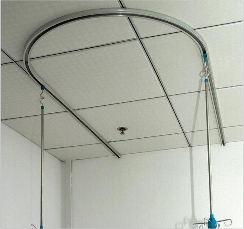 医用输液导轨 河北凯茂 铝合金u型输液轨道 静音输液滑轨厂家