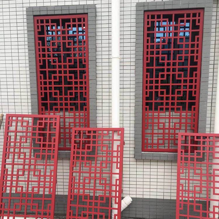 外墙装饰铝窗花 铝窗花屏风 木纹铝窗花 广东铝窗花生产厂家