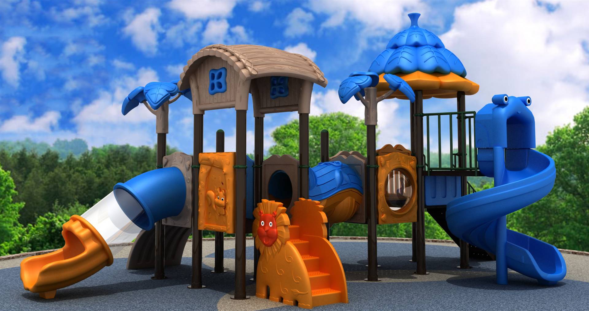 大型玩具目标滑梯