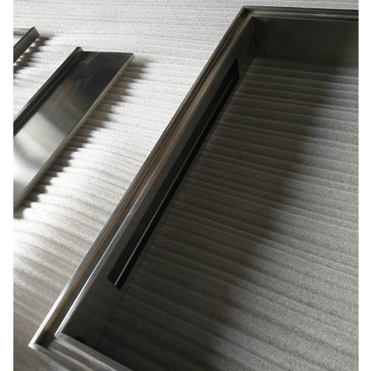 订做酒店公寓黑钛不锈钢镜框包边镜框厂家实惠