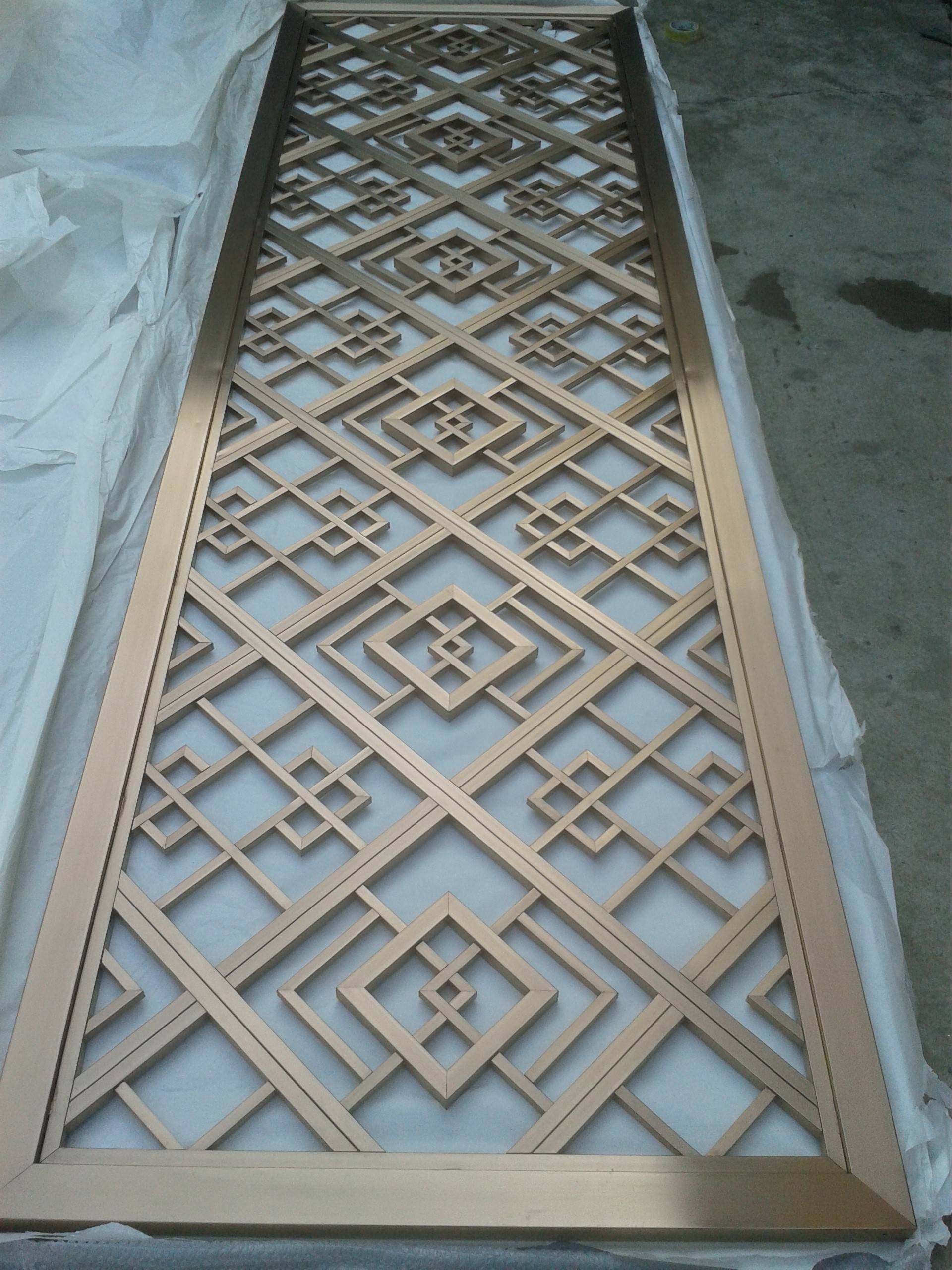 酒店欧式雕花隔断不锈钢屏风 ktv中式彩色不锈钢屏风