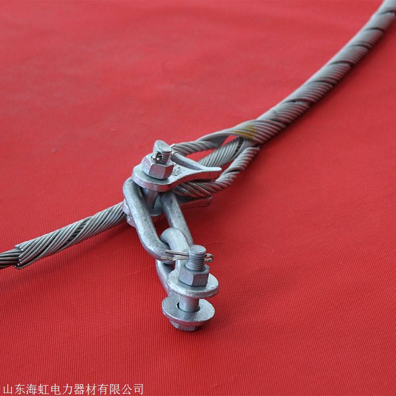 预绞丝耐张线夹adss终端杆上耐张线夹安装示意图