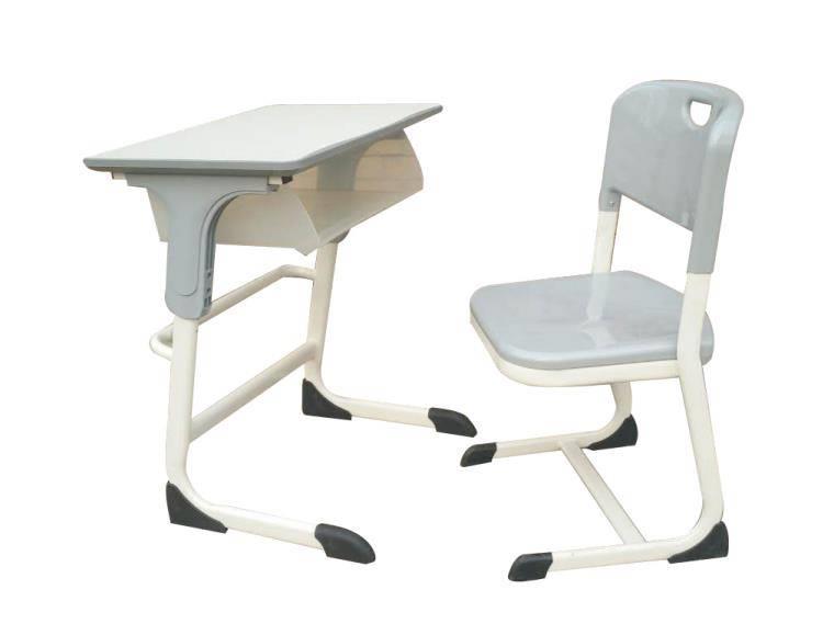 可定制双层斗课桌椅塑钢学生桌