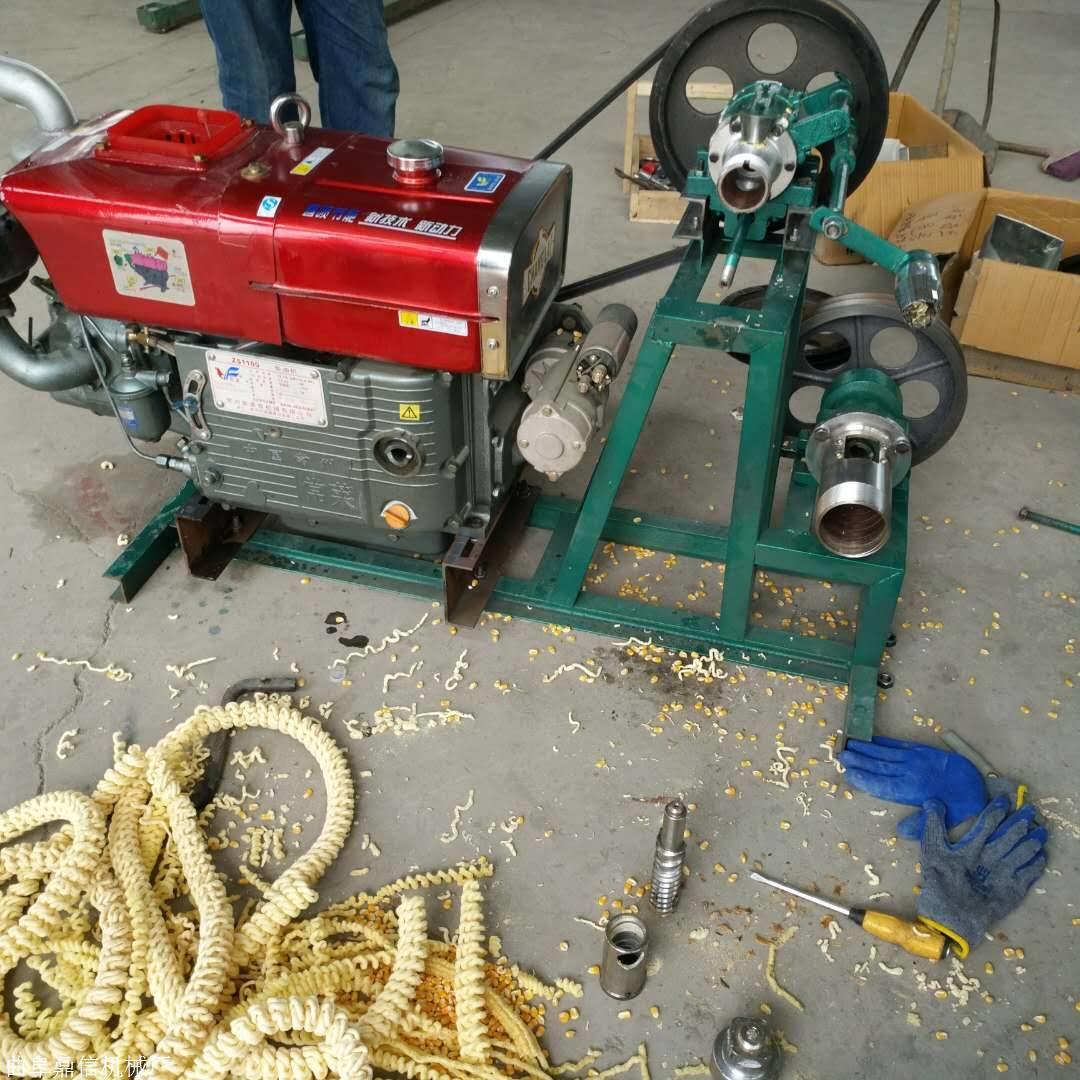 小型柴油机带动的杂粮膨化机