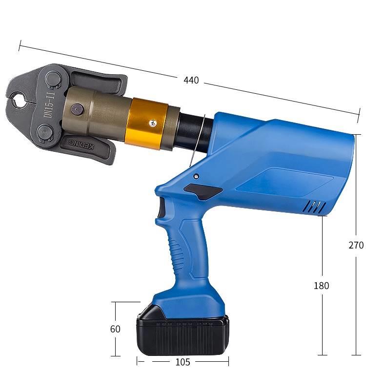 巨力電動壓管鉗bz1528充電式不鏽鋼管鋁塑卡壓鉗pex管管件工具