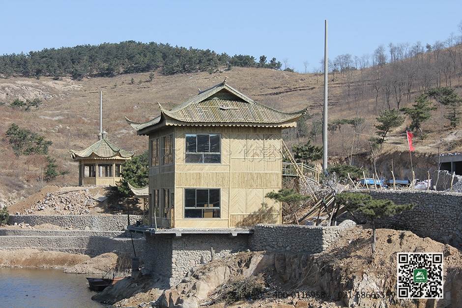 木乐康木结构制作景区竹屋 竹楼 竹房子 竹房屋 竹木屋 竹木建筑