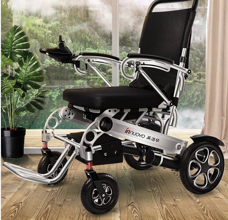 济南英洛华电动轮椅专卖 5521轻便折叠电动轮椅车 老年智能代步车