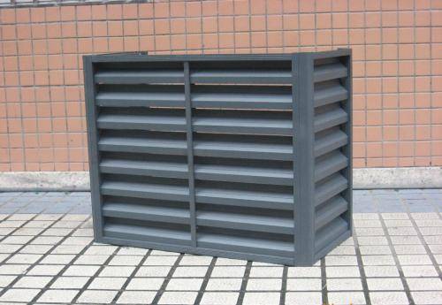 铝合金空调板百叶窗 空调室外机通风口 外墙防雨单层百叶窗厂家