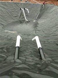 养殖沉淀厌氧池黑膜1.5mm塑料防渗土工膜