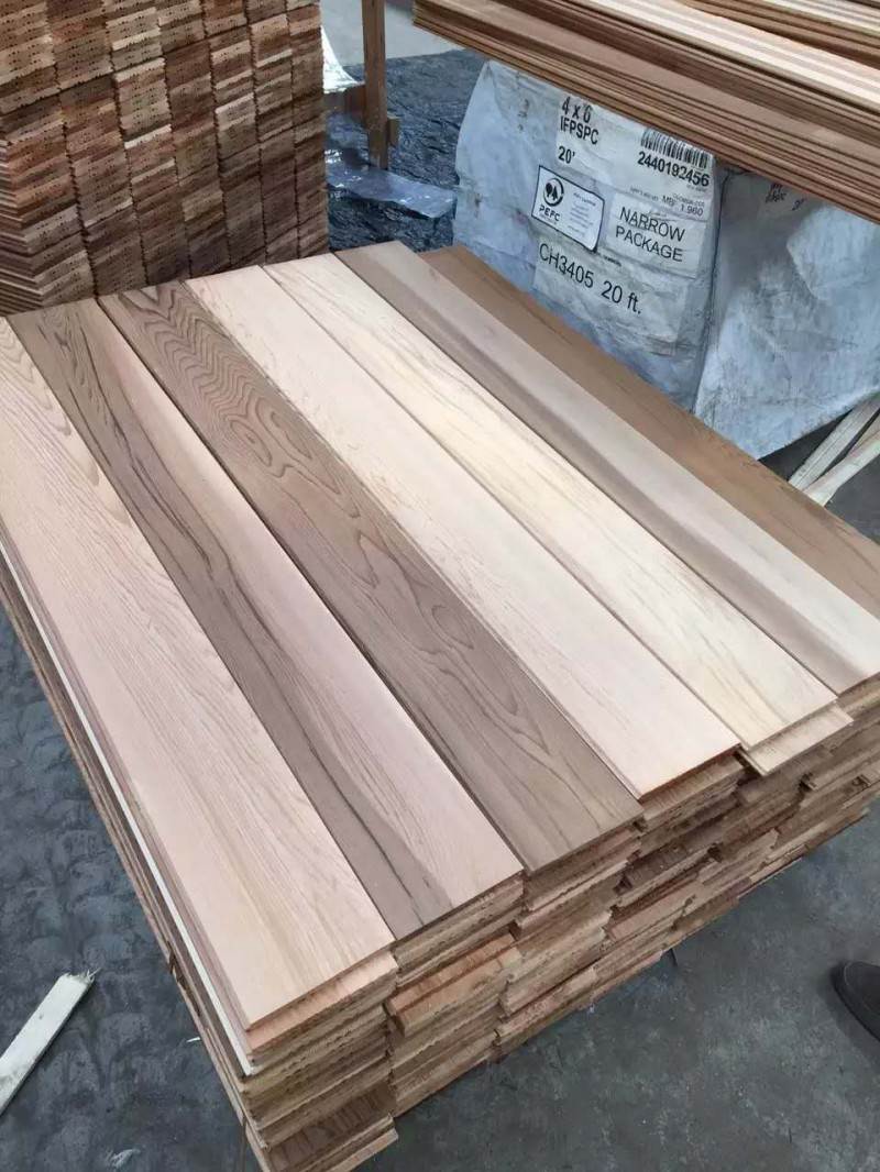 红雪松地板红雪松无节材地板规格正宗加拿大红雪松板材