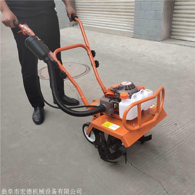 手推式小型松土机 轻便小型汽油锄地机