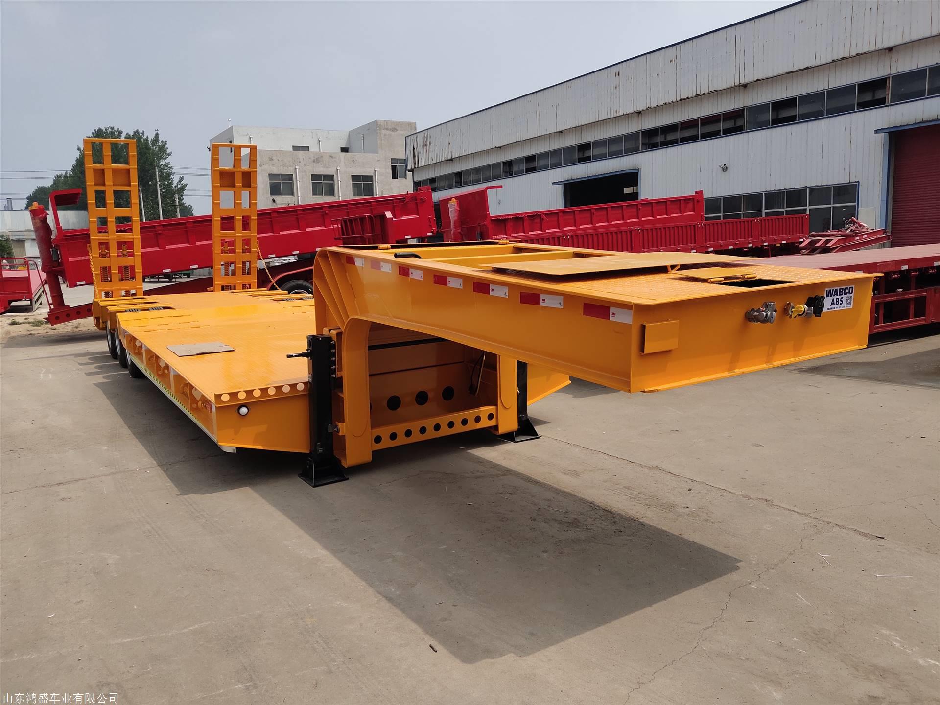 半挂车厂家11米平板运输半挂价格