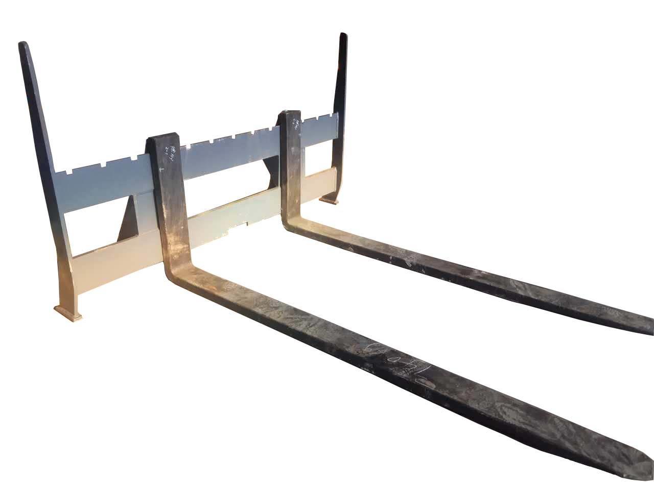 滑移装载机托叉山猫属具货叉山猫机具2吨货叉