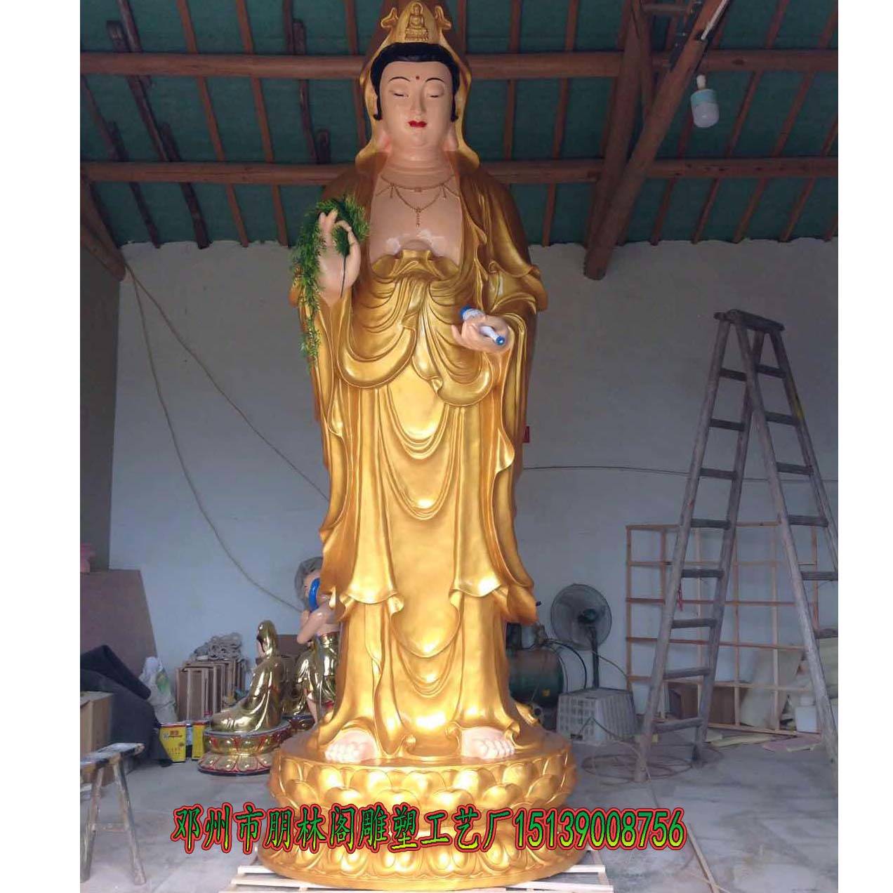 观音老母树脂佛像批发寺庙佛像加工