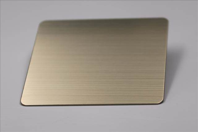 佛山不锈钢厂家供应304不锈钢拉丝香槟金板