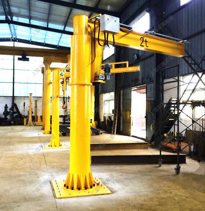 2吨悬臂吊 定柱式 臂长和高度可定制 电动旋转 上海双雕起重