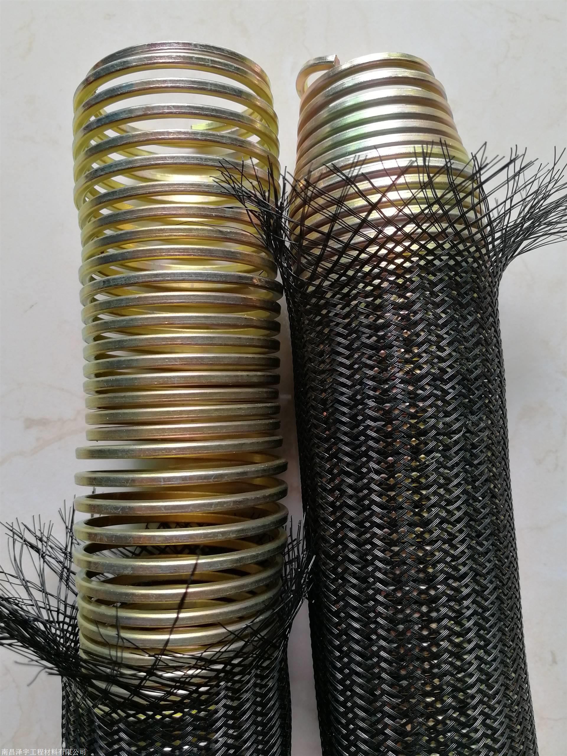广东沥青渗水弹簧钢管 25弹簧加丝管裹丝管 不锈钢渗水弹簧管图片