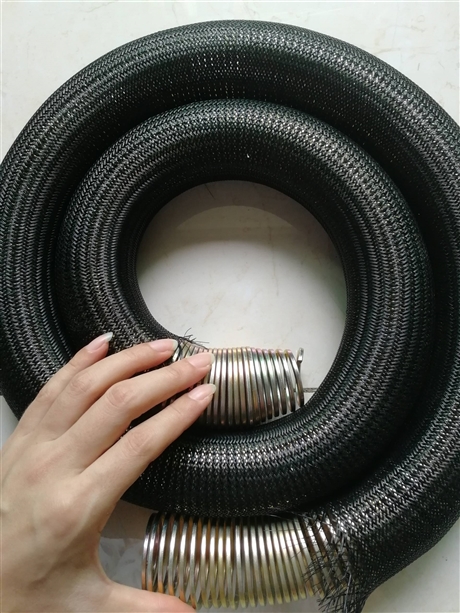 广东沥青渗水弹簧钢管 25弹簧加丝管裹丝管 不锈钢渗水弹簧管