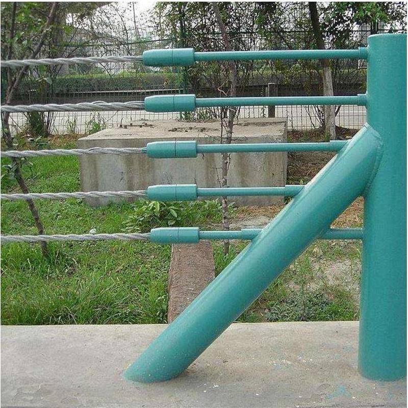 路侧缆索护栏路侧缆索护栏生产厂家b级柔性绳索防护栏