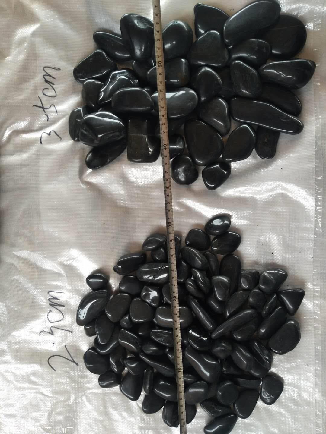 园林铺路黑色鹅卵石价格永顺35公分黑色鹅卵石