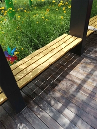 供应户外园林座椅/休闲椅/公园椅/平凳/围树椅鑫森木园林