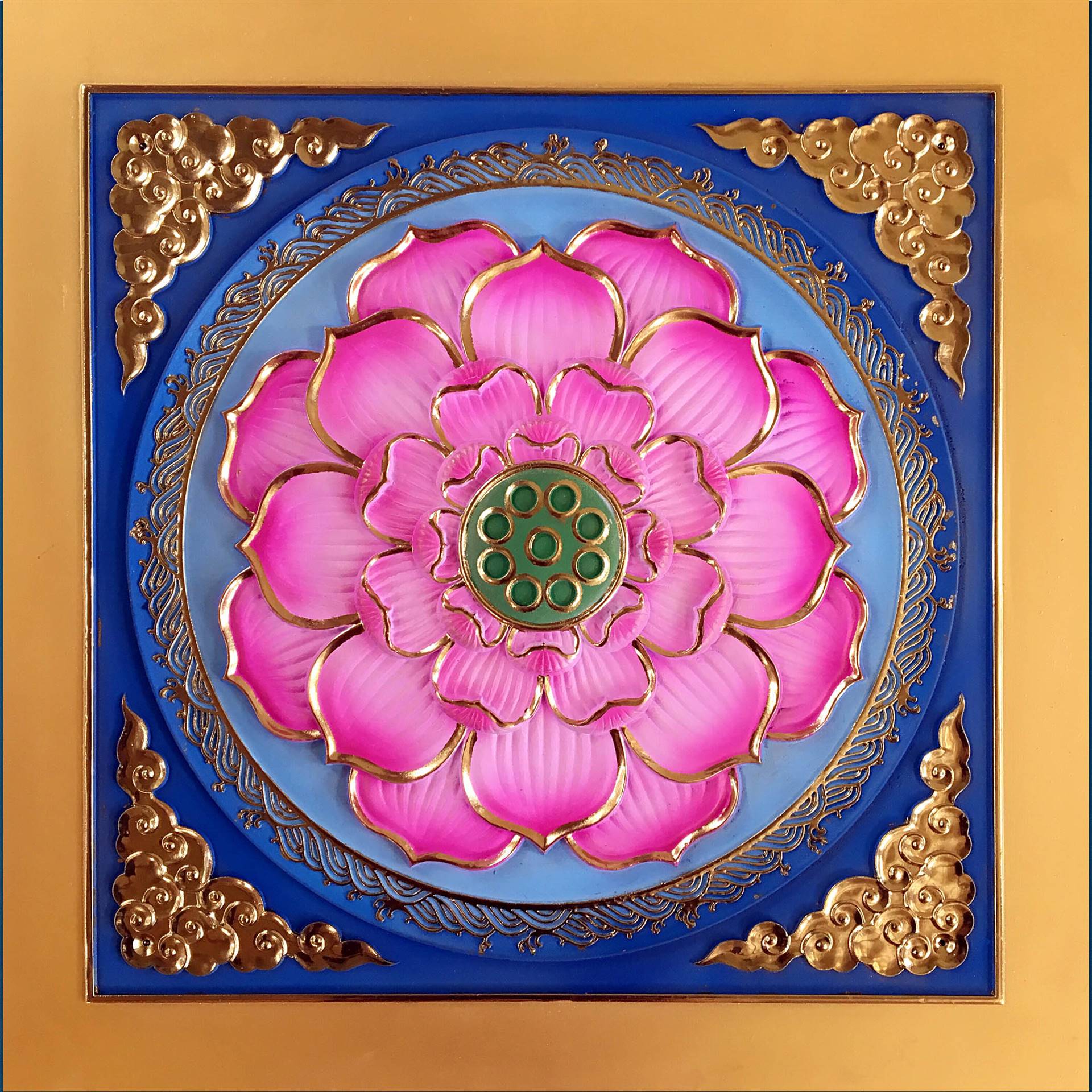 生产古建筑彩绘天花吊顶板寺庙天花吊顶板浮雕吊顶板铝板3d吊顶板