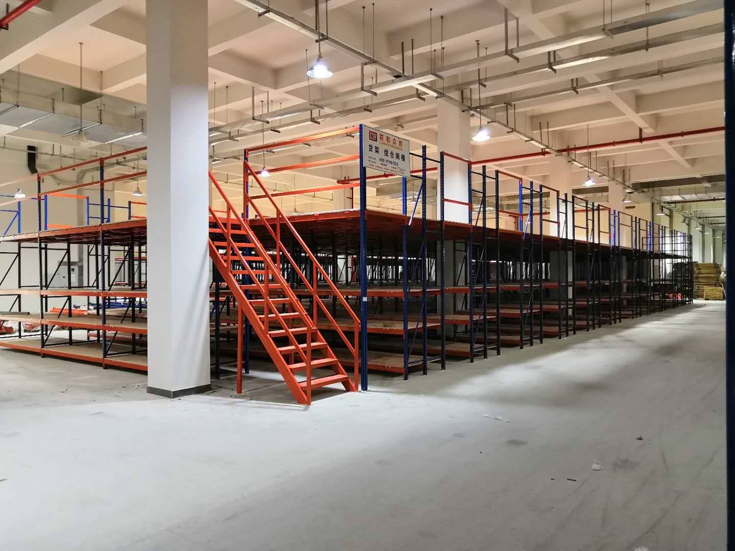 广州隔层货架仓储90二层阁楼大跨度货架广州隔层