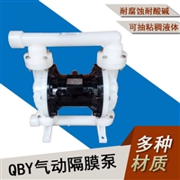 塑料化工隔膜泵QBY-40耐腐蚀酸碱液体输液泵