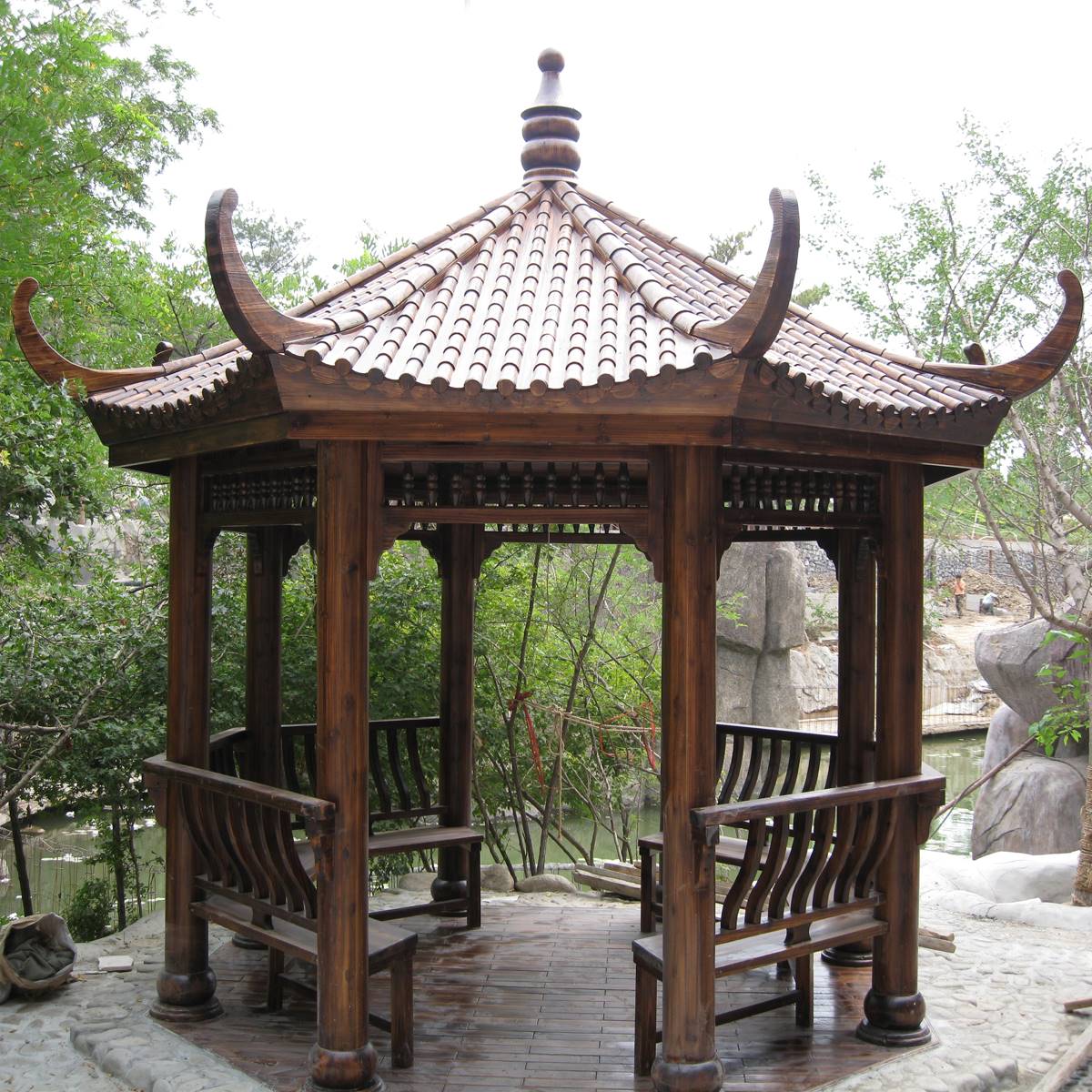 湖北现代六角凉亭 欧式凉亭价格 公园凉亭哪里有-搜了网