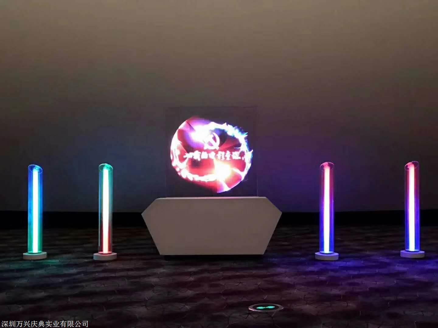 启动全息球圣旨启动仪式多领导启动台庆典手印亮灯立柱