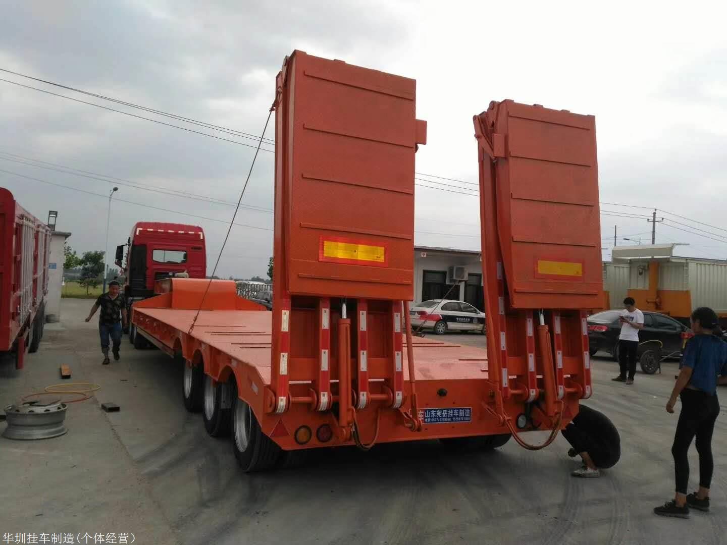 低平板半挂车 大型低平板半挂车生产厂家