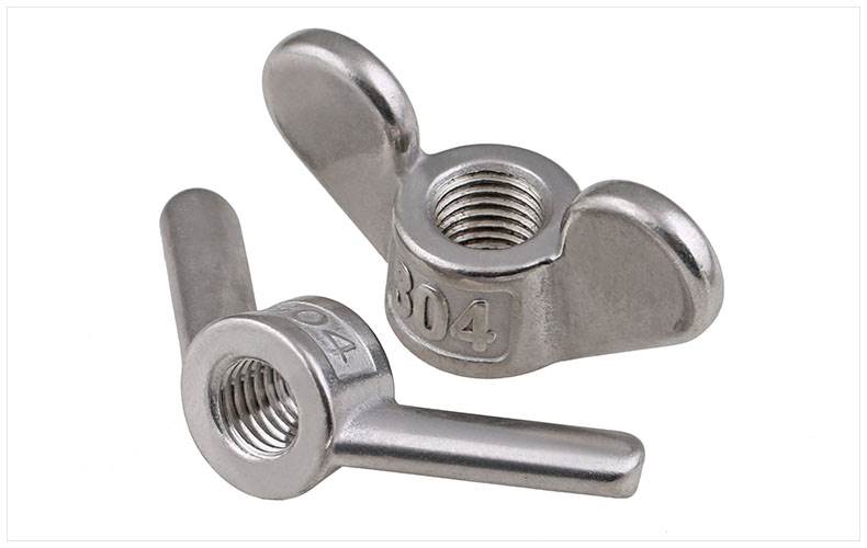 304螺母不锈钢蝶形螺母din315蝶形螺帽重型螺母圆翼