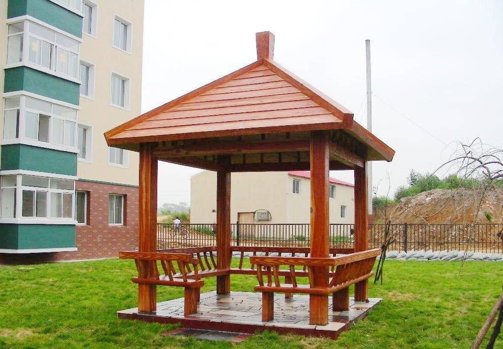 湖北家用凉亭庭院凉亭木亭子厂家批发