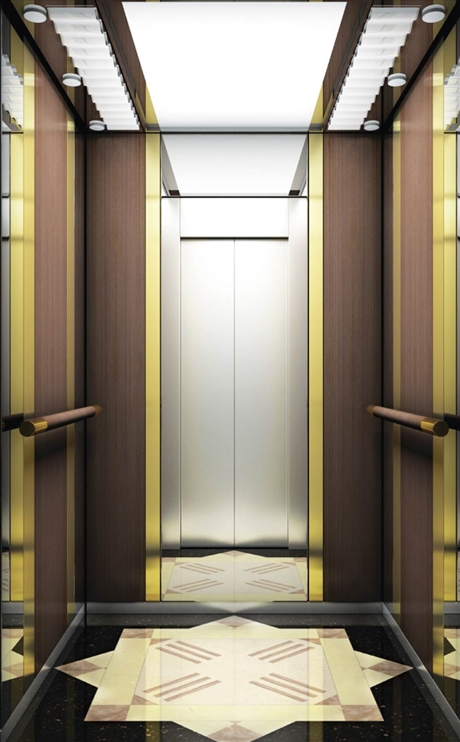 别墅电梯艺术玻璃手拉门a