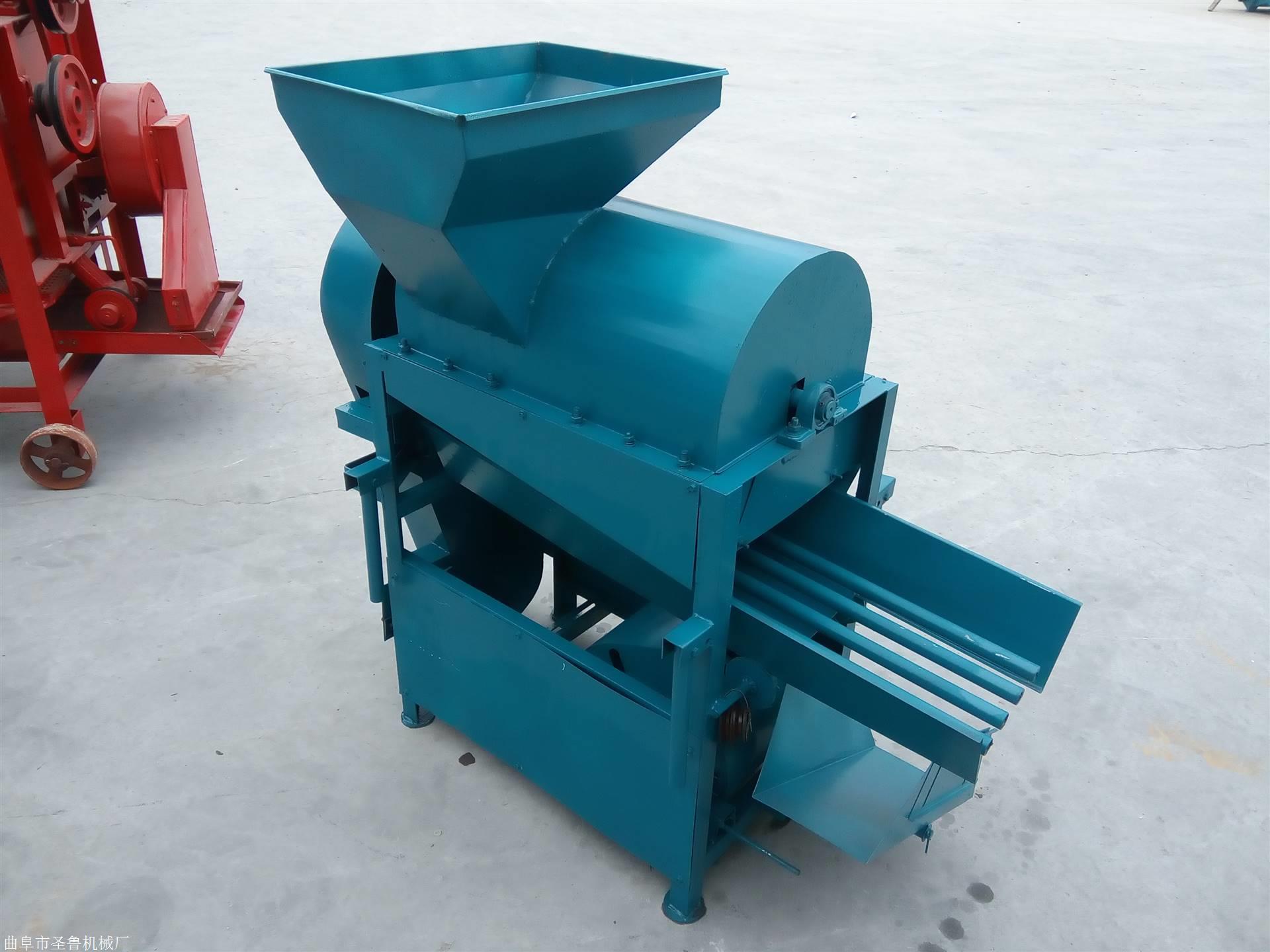 传统剥壳机还需要另外分拣板栗和刺壳,费时费力)板栗剥壳机省时省力