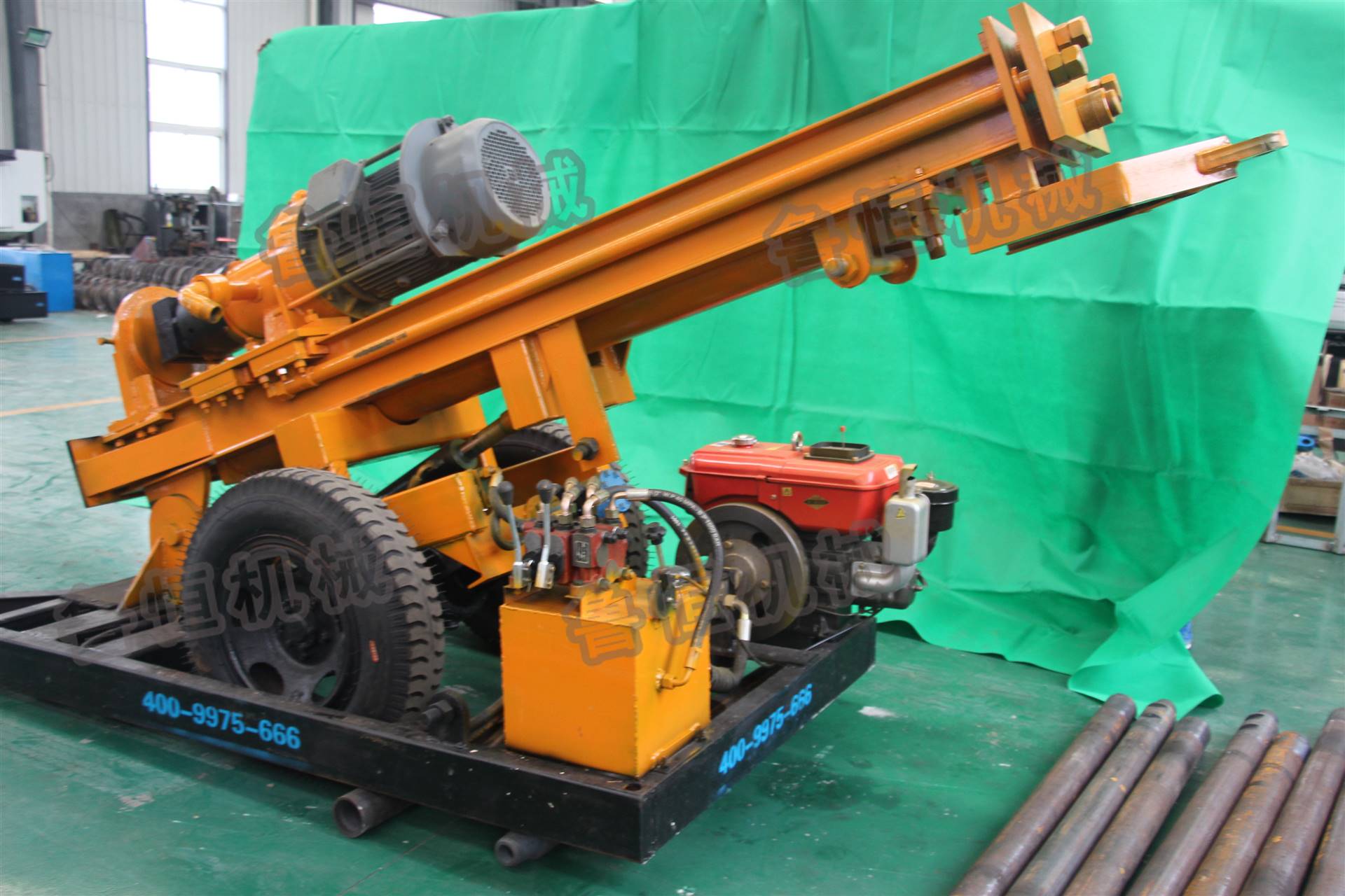 150米气动钻机 履带气动钻机 高支腿钻机水利工程打井机