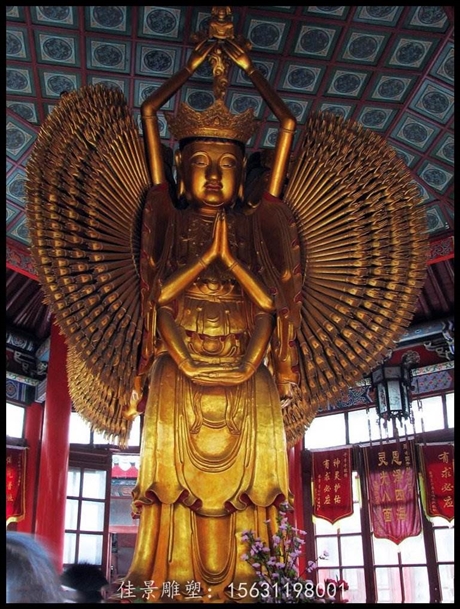 大型立式千手如来佛寺庙佛像雕塑厂家