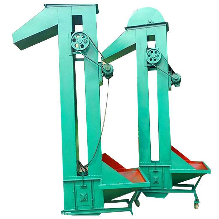 东北玉米碴子斗式提升机 定做不锈钢带式钢斗提升机