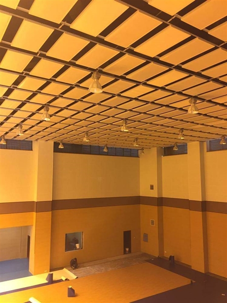 厂家定制 西安篮球馆吊顶 防火空间吸音体 铝制边框空间吸声体