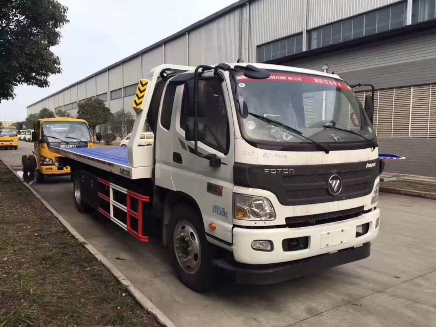 高速东风道路救援车 黄牌救援车 一拖二平板救援车