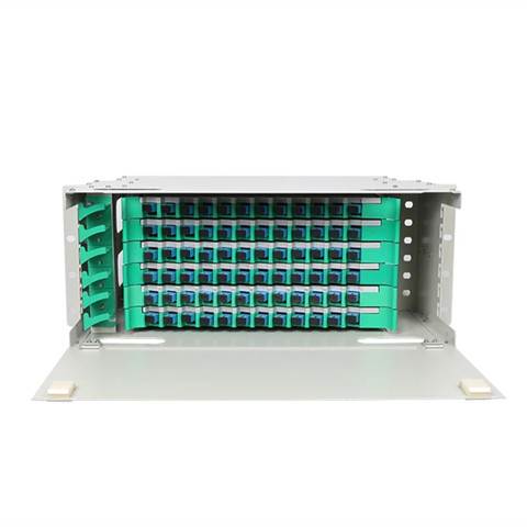 48口机架式光纤配线架 24芯 odf架 单元箱 配线箱 满配单模 法兰盘