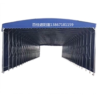 夏季烧烤推拉棚 仓库推拉货棚 大排档推拉棚