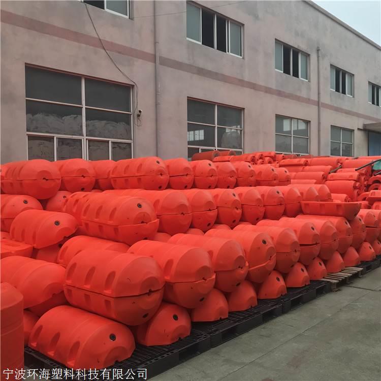 取水口拦漂浮筒浮式拦截网浮排施工