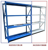 郑州轻型货架 恒亚中型重型层板货架五金