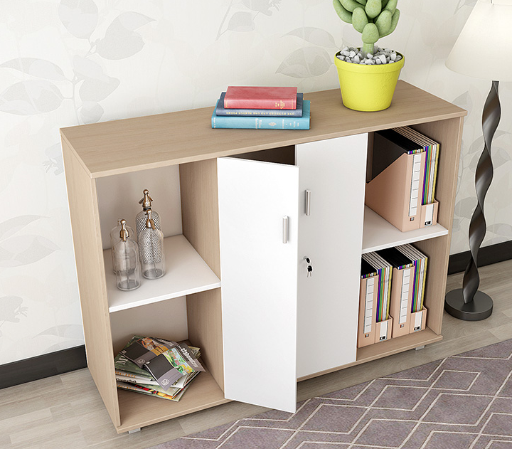 办公桌边柜 矮柜 板式文件柜 收纳柜储物柜 打印机放置柜 书柜