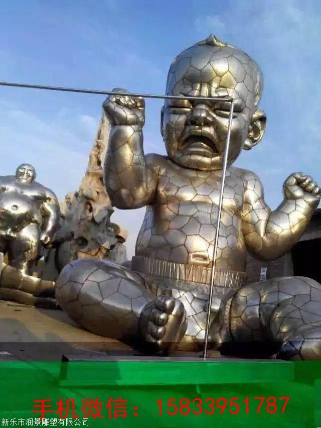 不锈钢小孩雕塑小区人物雕塑