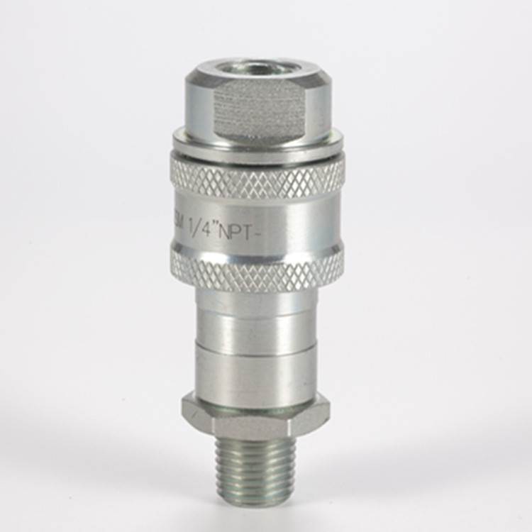 液压接头 液压快速接头 螺纹锁紧式液压快速接头KZE-B 碳钢 补芯 