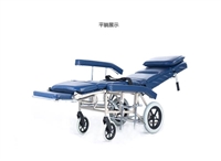 济南轮椅专卖 美利驰轮椅J610 可躺轮椅 铝合金高靠背带头枕轮椅
